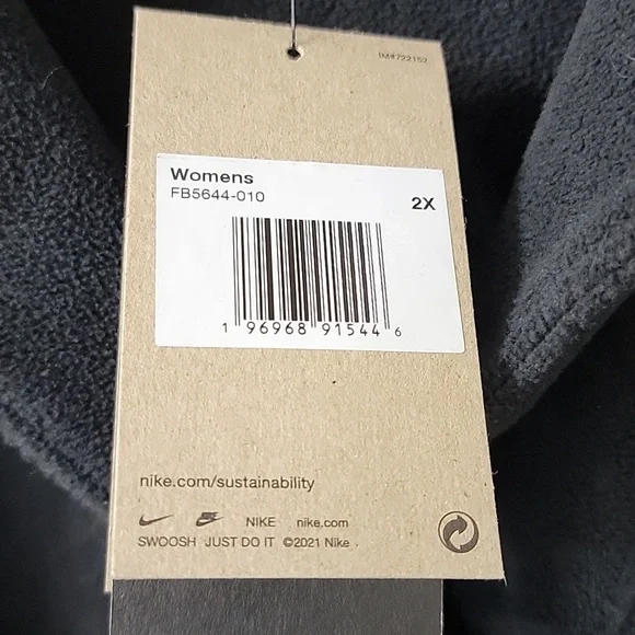 NWT Nike Therma-FIT One Shaw Collar Sweater Fleece Top 2X - Picture 3 of 6